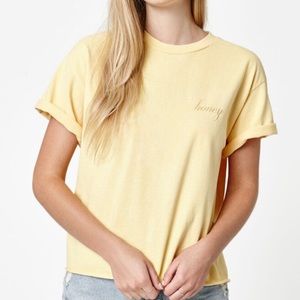 Brandy Melville honey short sleeve shirt